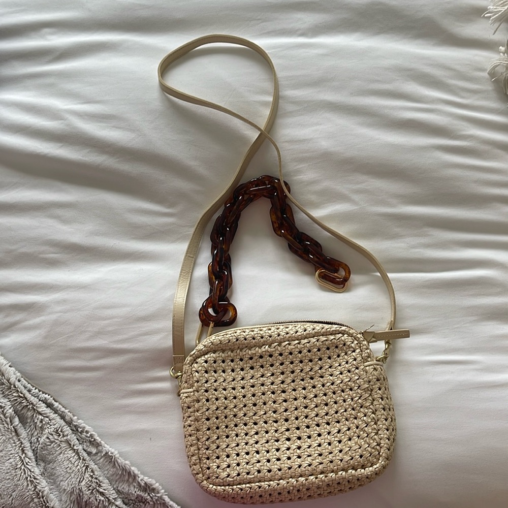 Clare V Cream Midi Sac with 2 straps!!